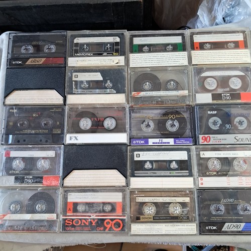 20x used audio cassette - audio, tapes