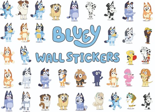 Bluey wall stickers hd - stickers,