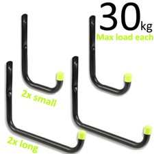 4x Heavy Duty J Storage Hooks