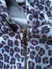 Vintage Y2K Juicy Couture Leopard Blue Black Velour Tracksuit Set XL
