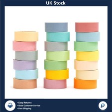 20 Rolls Pastel Washi Tape Set