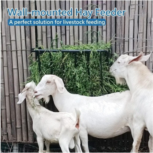 Wall mount hay rack long - wall,