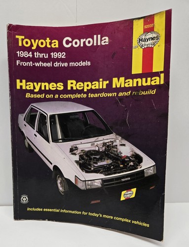 Toyota corolla repair manual - toyota,
