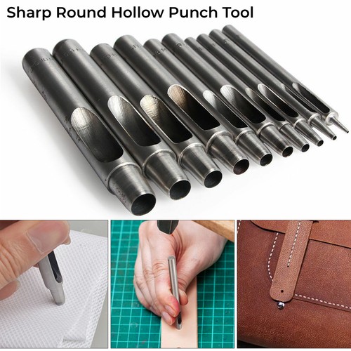 Leather round hollow - hollow, hole