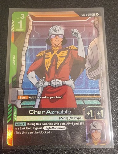 Gundam tcg char aznable - tcg, c+