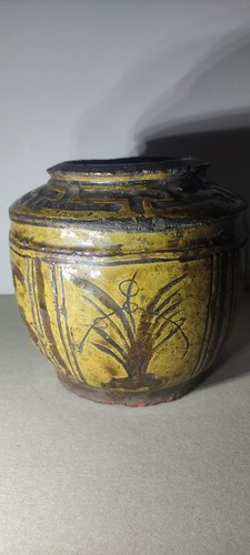 Antique old asian earthenware - antique,