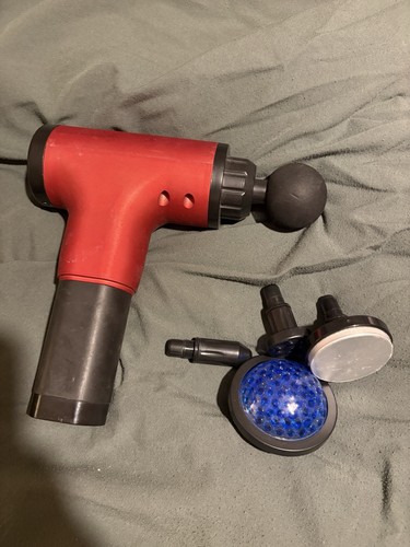 Massage gun with - gun, attachments