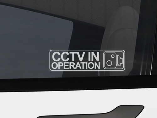 Cctv operation stickers - x4,
