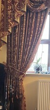 Fully Lined Curtains Pair