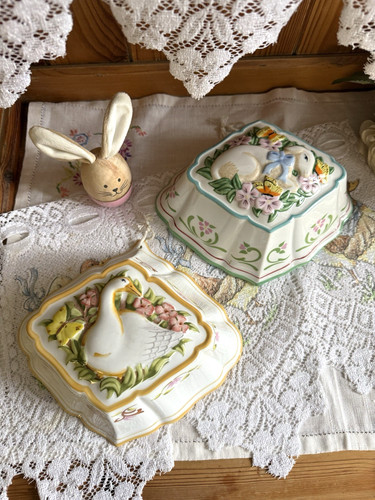 Vintage ceramic jelly moulds - ceramic,