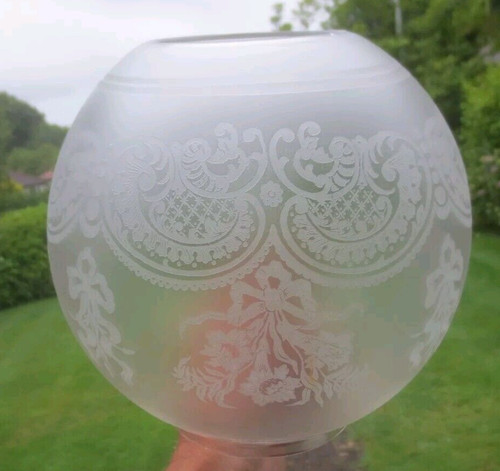 Superb antique crystal etched - crystal,