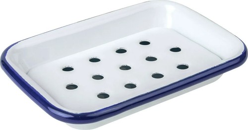 Enamel soap dish tray - soap, &