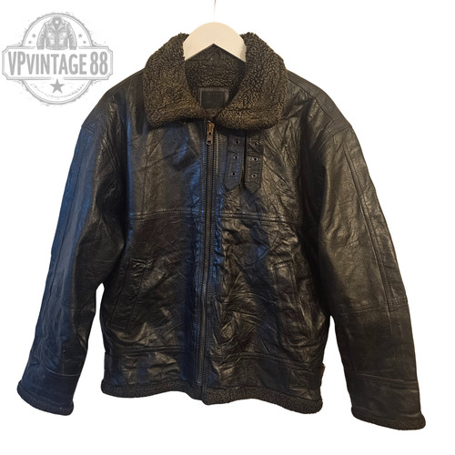 Vintage black shearling - b-3,