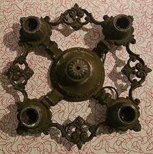 Antique CAST IRON CHANDELIER