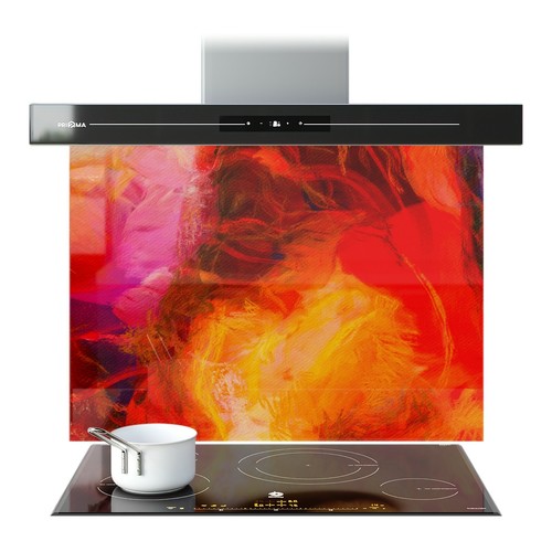 Kitchen glass splashback - glass,