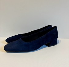 Vagabond Navy Blue Suede Low