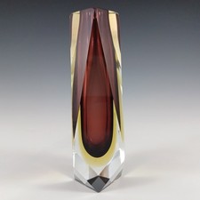 Murano Faceted Brown & Amber