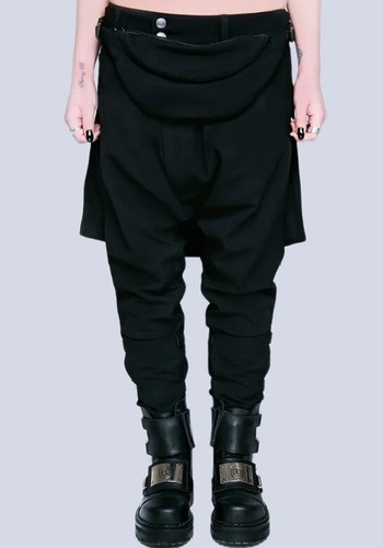 Black punk bondage - bondage, trousers