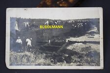 Postcard Czech Republic Sudetenland peat mining Blata Dobyvani raseliny
