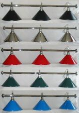 Snooker Pool Table Light Island Billiard 3-Light Shade Canopy Rosetta