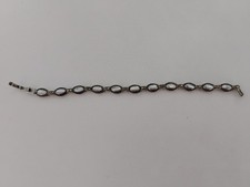 Marcasite 925 Silver Bracelet With Gem Stones, Sterling Silver, 19cm