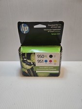 GENUINE HP 950XL BLACK / 951 TRI-COLOR INK COMBO PACK SET OEM EXPIRES 2026
