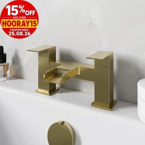 Brushed brass waterfall - brushed,