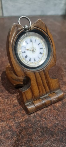 Antique olive wood pocket - antique,