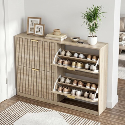 Wide shoe cabinet with - cabinet, 4