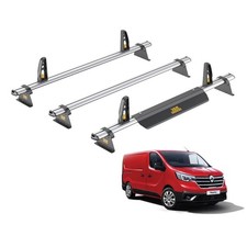 Renault Trafic Roof Rack for 2014+ 3x Roof Bars Van Guard UltiBar+