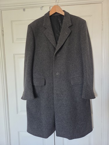 Crombie mens wool overcoat apx - crombie,