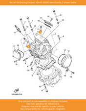 YAMAHA Circlip, 93440-10X00