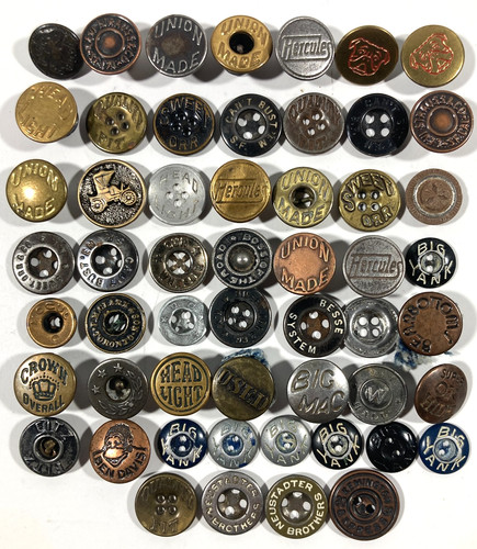 Vintage button lot metal - vintage,