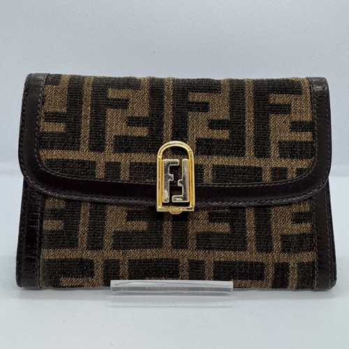 Fendi zucca canvas - canvas, leather