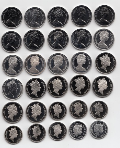 Proof ten pence coins - uk,