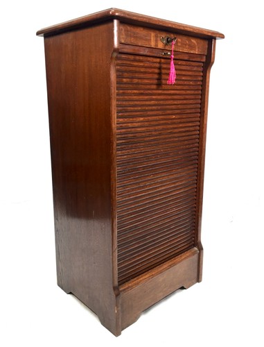 Antique wooden oak tambour - oak,