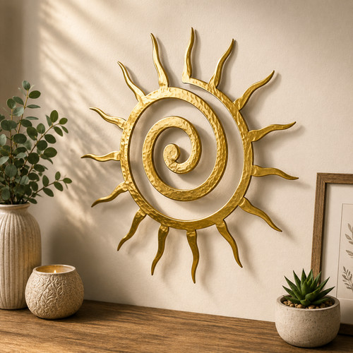 Antique metal wall - metal, art