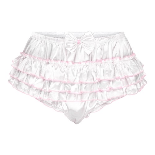 Satini frilly sissy ruffled - frilly,