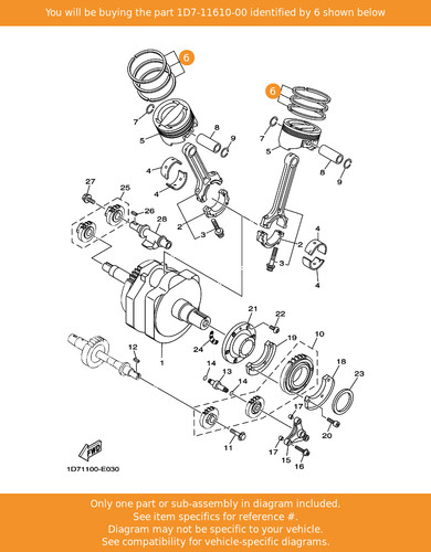 Yamaha piston ring set - ring,