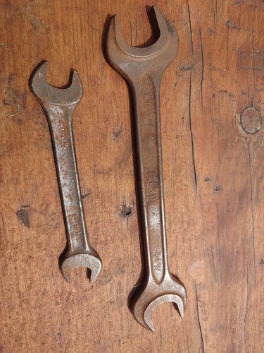 Two vintage imperial spanners - vintage,