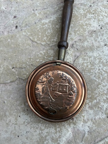 Vintage copper bed warmer - vintage,