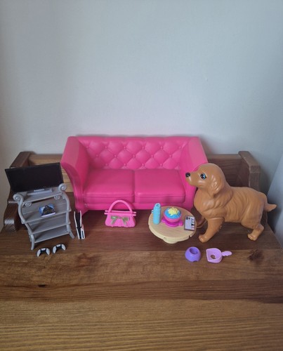 Barbie dolls living - barbie, furniture