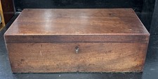 Unusual Antique Mahogany Large Campaign Writing Slope With Accessories