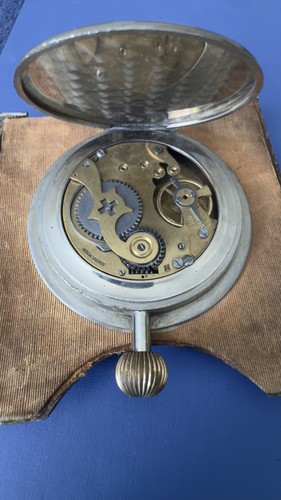 Old folding travel - , clock