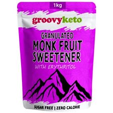 Monk Fruit Sweetener (Granulated) - 1kg - Keto 100% Natural Sugar Replacement