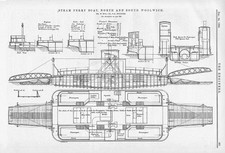 WOOLWICH The steam Ferry Paddle Boat 'Pioneer' Antique Print 1886