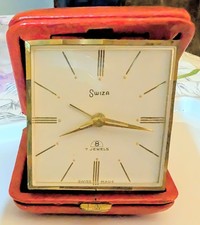 1960s Swiss Swiza 8 Travel Alarm Clock Spares + Repairs 