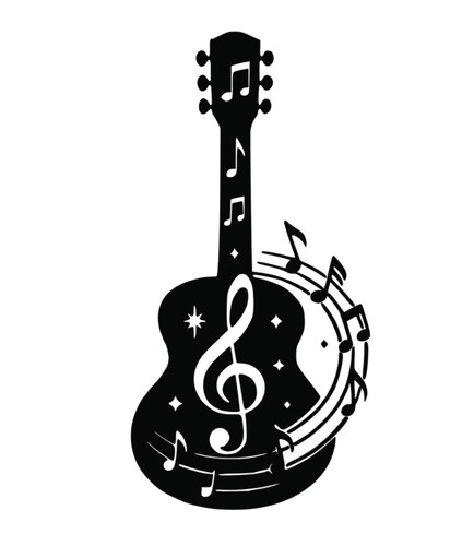 Guitar with music - music, and