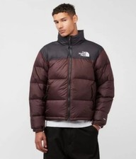 The North Face Mens Retro Nuptse 700 Brown Black Large