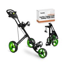 Jovial 3 Wheel Collapsible Junior Golf Cart, Upper and Lower Brackets with El...